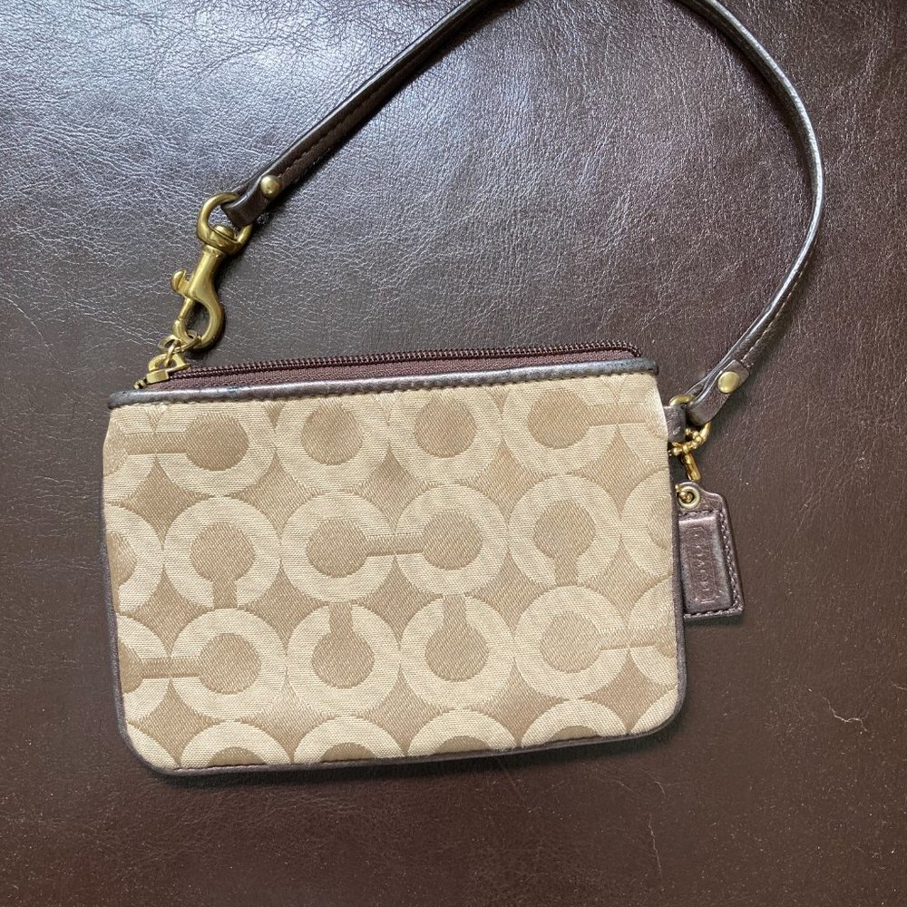 Gold Coach Wristlet - Picture 2 of 3